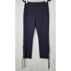 RAG AND BONE SIMONE Pants Womens Size 6 Blue Navy Lace Up Ankle 28X23.5"